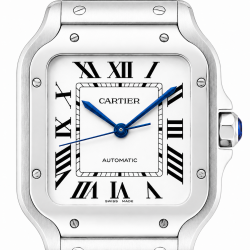 Cartier Santos Medium Size WSSA0029 White Dial Watch